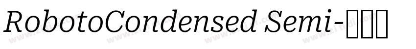 RobotoCondensed Semi字体转换